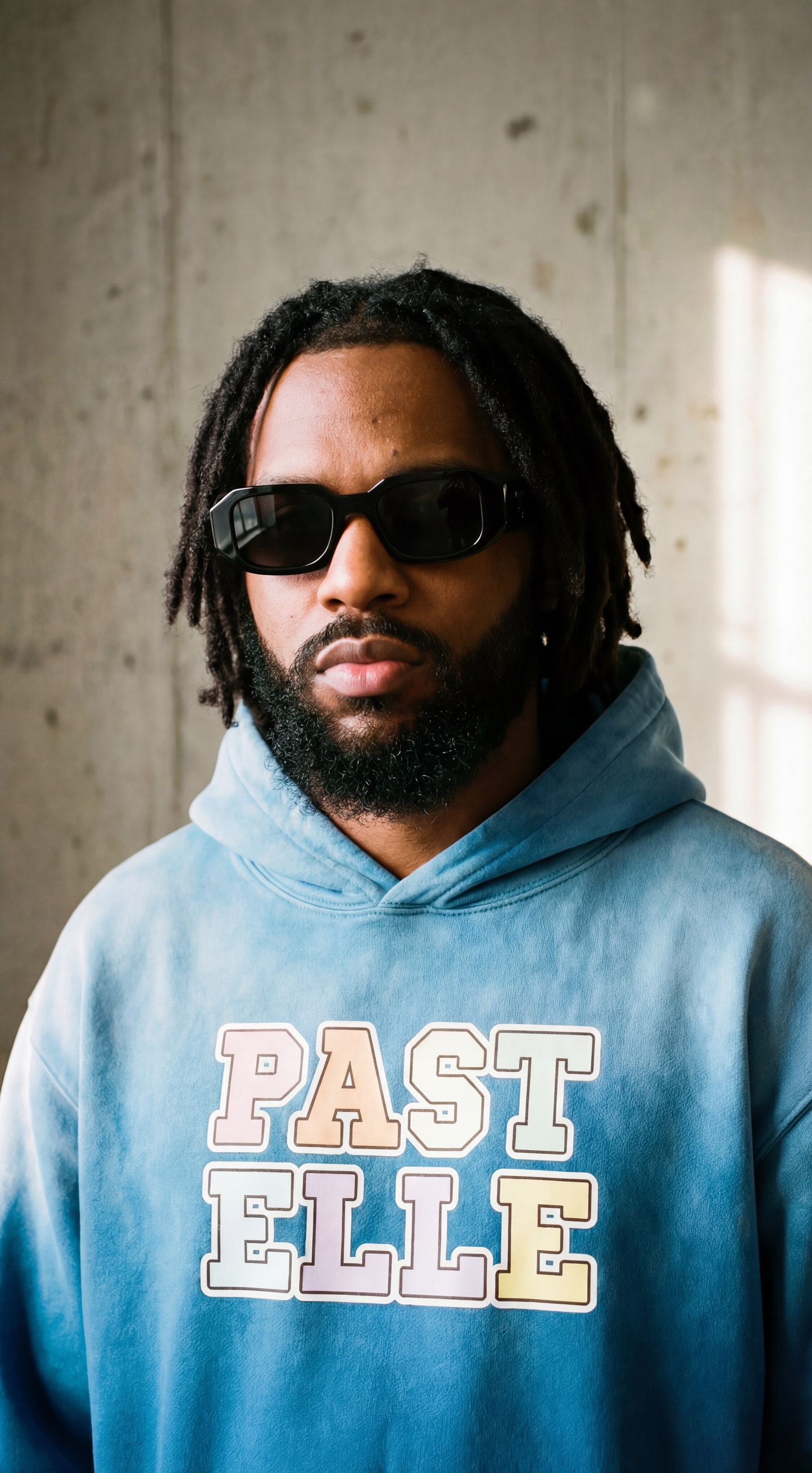 past ELLE Heavyweight Sunfade Oversized Hoodie